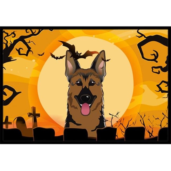 Carolines Treasures BB1769MAT Halloween German Shepherd Indoor & Outdoor Mat, 18 x 27 in. BB1769MAT - main